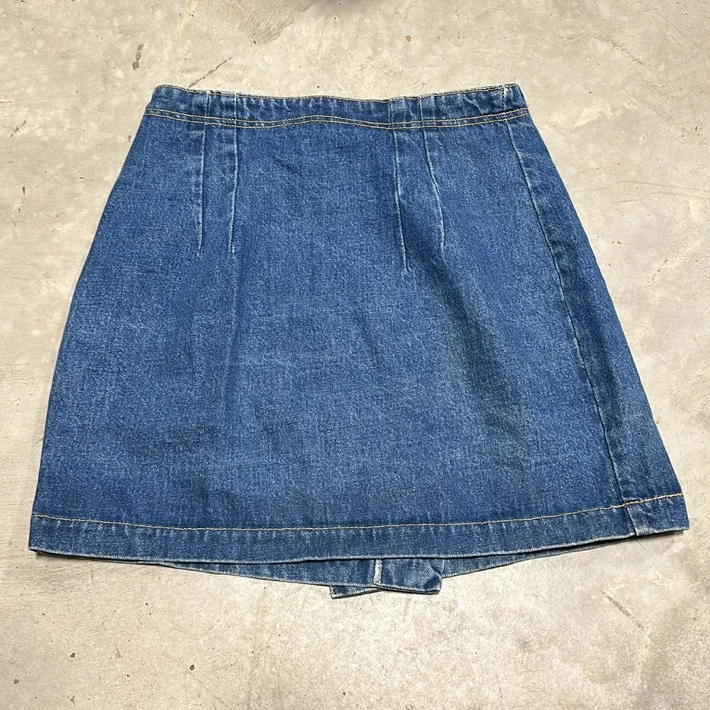 Carolina Blues ~ Blue Jean Denim Straight Pencil Skirt Maxi‎ Womens Size 11/12